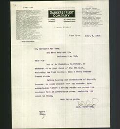 Letterhead - Bankers Trust Company