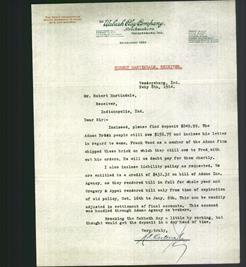 Letterhead - The Wabash Clay Company