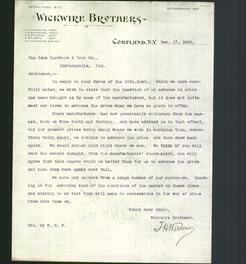Letterhead - Wickwire Brothers