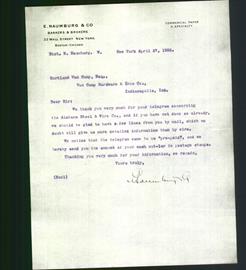 Letterhead - E. Naumburg & Co.