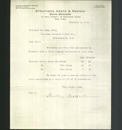 Letterhead - Struthers, Heath & Remsen