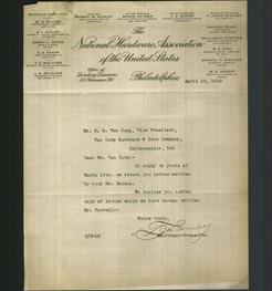 Letterhead - The National Hardware Association of the United States