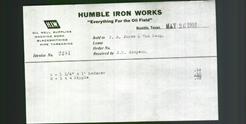Letterhead - Humble Iron Works