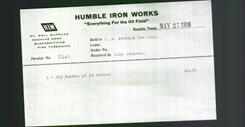 Letterhead - Humble Iron Works