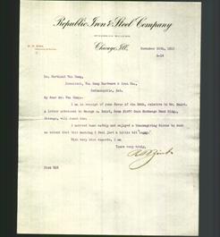 Letterhead - Republic Iron & Steel Company