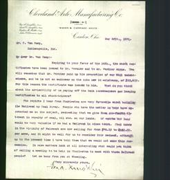 Letterhead - Cleveland Axle Manufacturing Co.