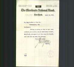 Letterhead - The Merchants National Bank