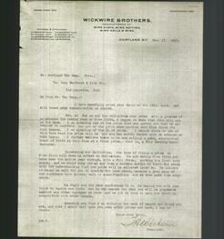 Letterhead - Wickwire Brothers