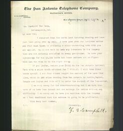 Letterhead - The San Antonio Telephone Company