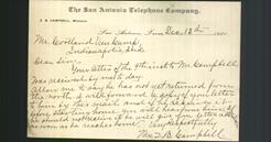 Letterhead - The San Antonio Telephone Company