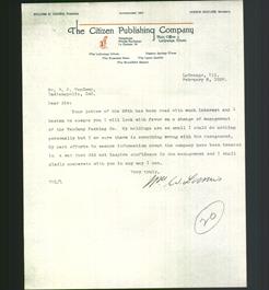 Letterhead - The Citizen Publishing Company