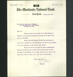 Letterhead - The Merchants National Bank