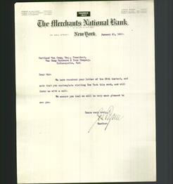 Letterhead - The Merchants National Bank