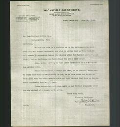 Letterhead - Wickwire Brothers
