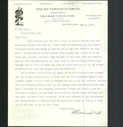 Letterhead - The Mt. Vernon Glass Co.