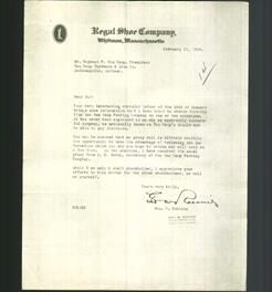 Letterhead - Regal Shoe Company