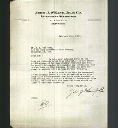 Letterhead - John J. O'Kane, Jr. & Co.