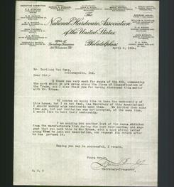 Letterhead - The National Hardware Association of the United States