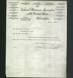 Letterhead - The National Hardware Association of the United States