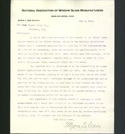 Letterhead - National Association of Window Glass Manufacturers