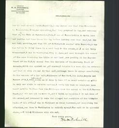 Letterhead - Office of W.N. Pickerill