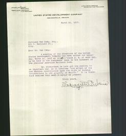 Letterhead - United States Development Company