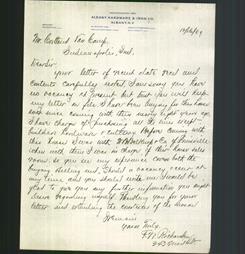 Letterhead - Albany Hardware & Iron Co.