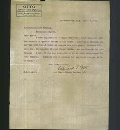 Letterhead - Otto Jeweler and Optician