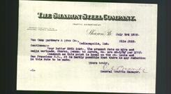 Letterhead - The Sharon Steel Company