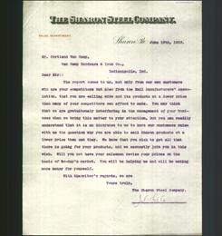 Letterhead - The Sharon Steel Company