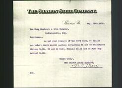 Letterhead - The Sharon Steel Company