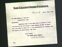 Letterhead - The Sharon Steel Company