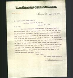 Letterhead - The Sharon Steel Company