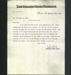 Letterhead - The Sharon Steel Company