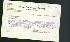 Letterhead - F.E. Gates Co. Agency