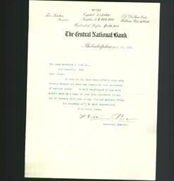 Letterhead - The Central National Bank