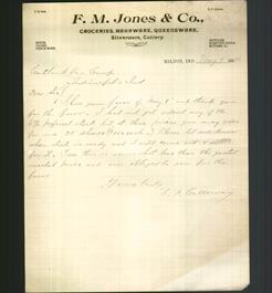 Letterhead - F.M. Jones & Co.