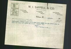 Letterhead - W.I. Saffell & Co.