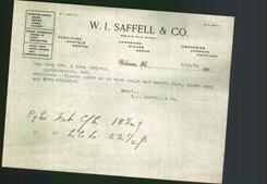 Letterhead - W.I. Saffell & Co.