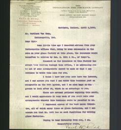 Letterhead - The Indianapolis Fire Insurance Company