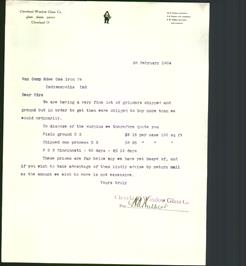 Letterhead - Cleveland Window Glass Co.