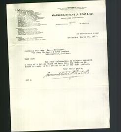 Letterhead - Marwick, Mitchell, Peat, & Co.