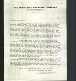 Letterhead - The Hillsdale Landscape Company