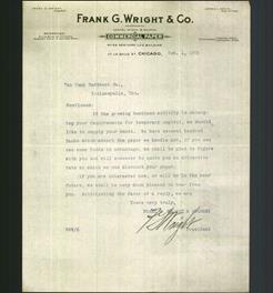 Letterhead - Frank G. Wright & Co.