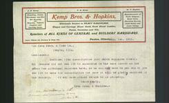 Letterhead - Kemp Bros. & Hopkins