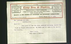 Letterhead - Kemp Bros. & Hopkins