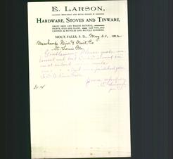 Letterhead - E. Larson