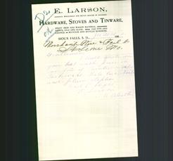 Letterhead - E. Larson