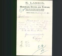 Letterhead - E. Larson