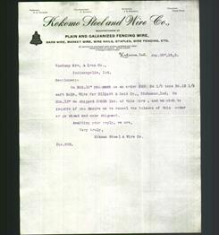 Letterhead - Kokomo Steel and Wire Co.